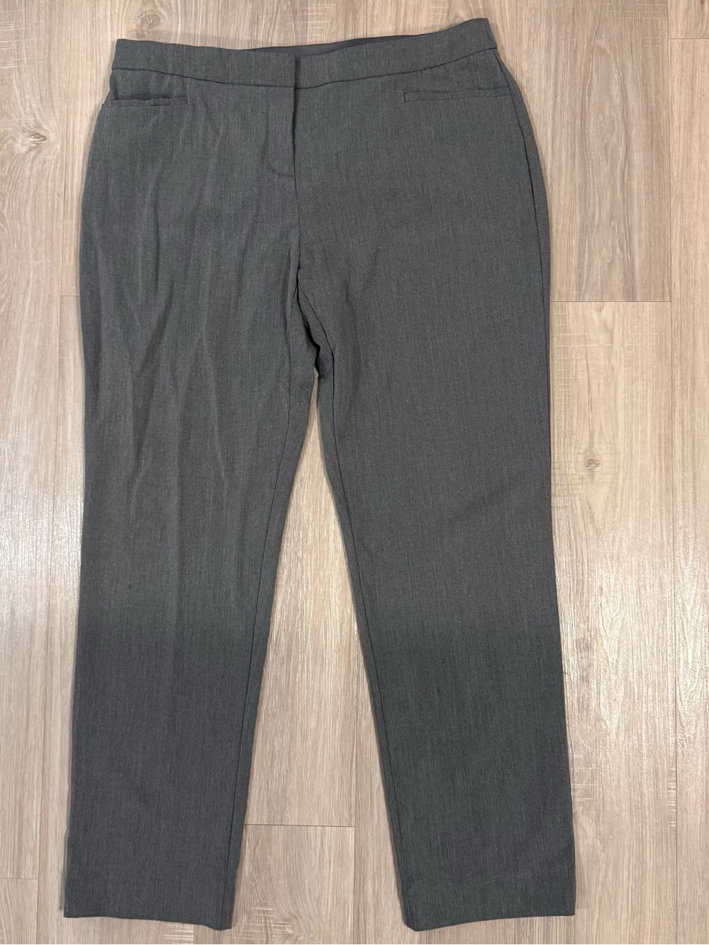 Alfani Gray Straight-Leg Dress Pants
